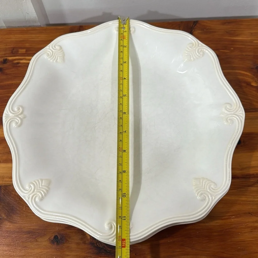 Lenox Butler's Pantry Gourmet Scalloped Edge Dinner Plates Set of 2